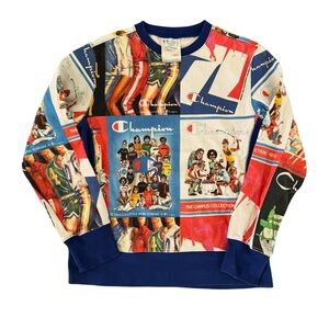 Limited edition Champion Men's Multicolor Graphic Sweater
